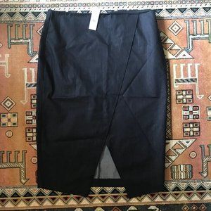 New York & Company denim asymmetrical skirt sz 12